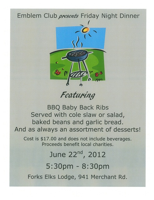 emblem club presents friday night dinner june paint