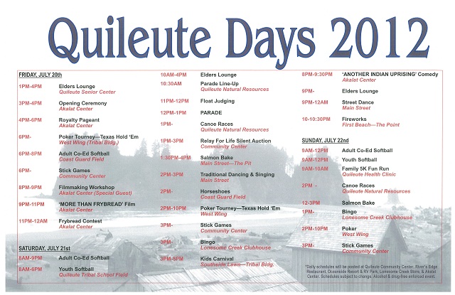 quileute days forks chamber of commerce