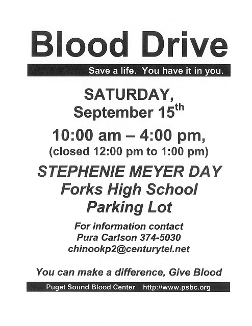 Stephenie Meyer Day Blood Drive