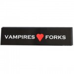 Vampires Love Forks Bumper Sticker