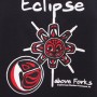 Eclipse Above Forks T-Shirt (Black) closeup