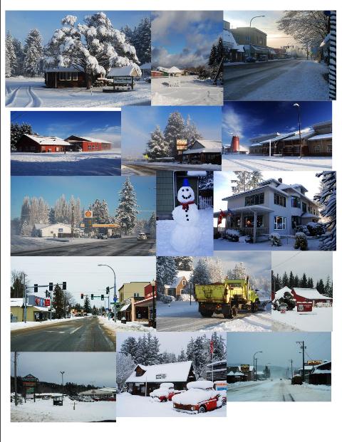 january winter snow scenes