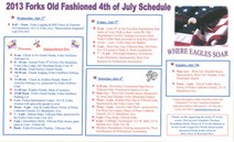 4th of July Schedule