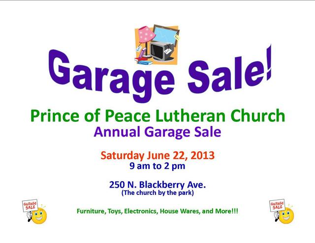 Prince of Peace Garage Sale