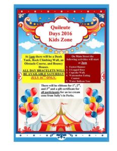 Quileute Days 2016 Kids Zone @ Quileute Nation | Forks | Washington | United States