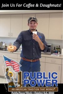Join PUD for Coffee and Donuts During Public Power Week @ Public Utility District | Forks | Washington | United States