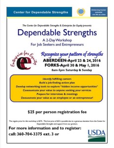 Dependable Strengths: For Job Seekers and Entrepreneurs @ Forks