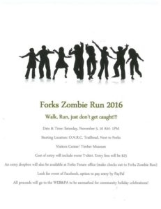 Forks Zombie Fun Run @ Olympic Natural Resource Center Trail | Forks | Washington | United States
