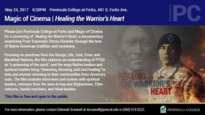 Magic of Cinema: Healing the Warrior’s Heart @ Peninsula College at Forks | Forks | Washington | United States