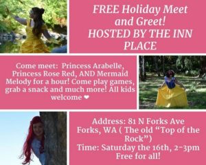 Free Holiday Meet and Greet! @ The Inn Place | Forks | Washington | United States