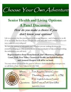 Senior Health and Living Options: A Panel Discussion