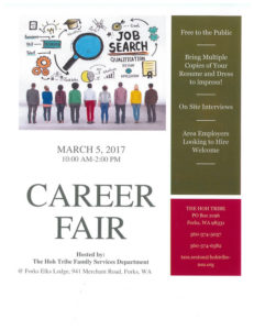 Career Fair hosted by the Hoh Tribe @ Forks Elks Lodge | Forks | Washington | United States