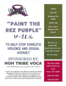 ''Paint The Rez Purple'' Help Stop Domestic Violence and Sexual Assault @ The Hoh Tribe | Forks | Washington | United States