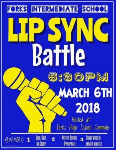 Forks Intermediate School Lip Sync Battle @ Forks High School Commons | Forks | Washington | United States