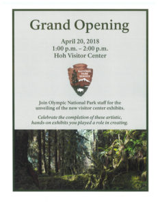 Grand Opening Hoh Visitor Center Exhibits @ Hoh Visitor Center | Forks | Washington | United States
