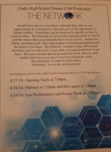 The Network High School Play @ FHS Commons | Forks | Washington | United States