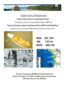 Double Evening Talk Opportunity @ Olympic Natural Resources Center | Forks | Washington | United States
