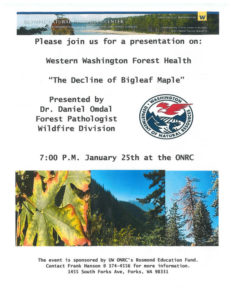 "The Decline of the Big Leaf Maple" @ Olympic NaturalFResource Center | Forks | Washington | United States