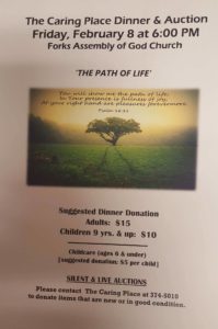 The Caring Place Dinner and Auction @ Forks Assemble of God Church | Forks | Washington | United States