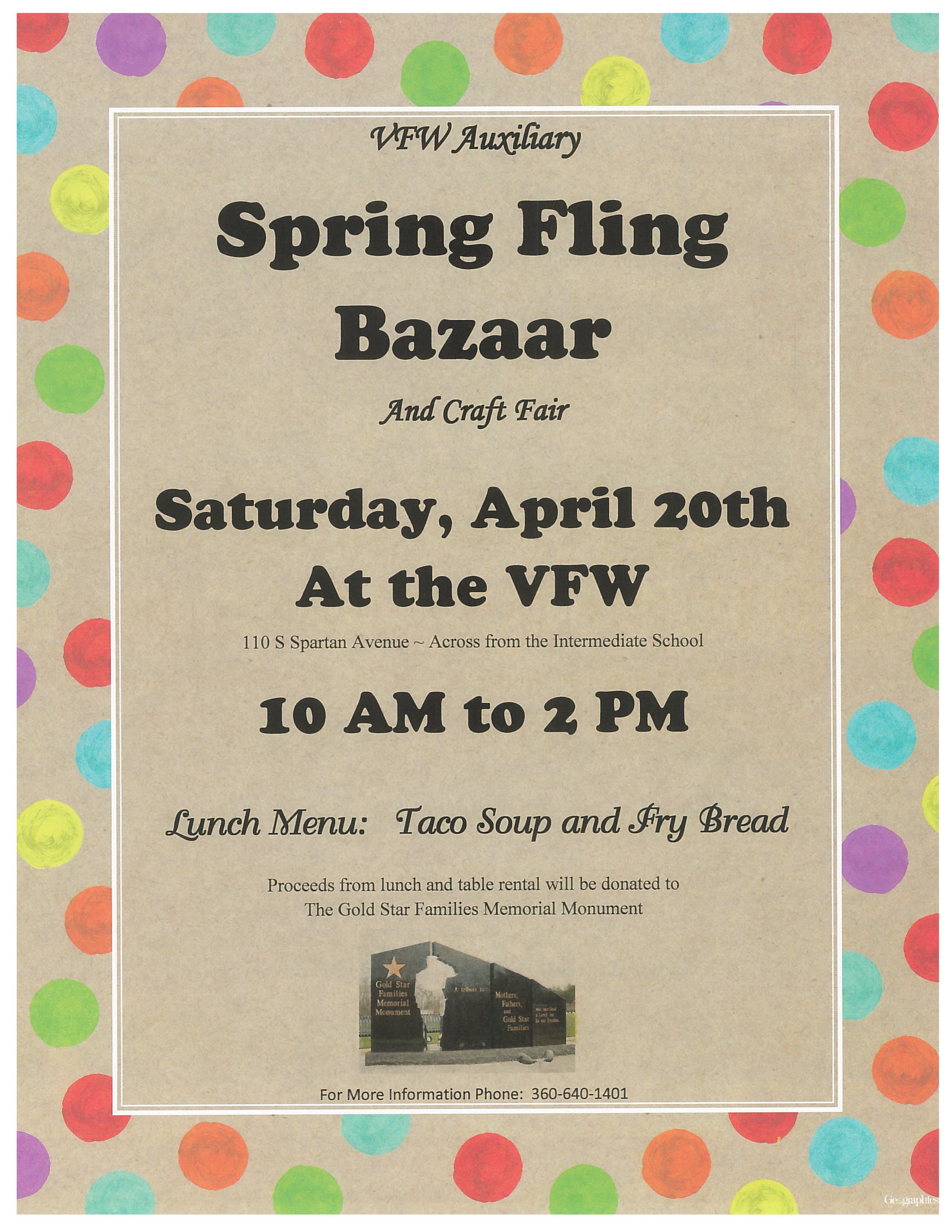 Spring Fling Bazaar and Craft Show @ VFW | Forks | Washington | United States