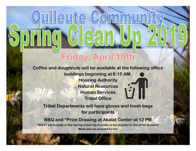 Quileute Community Spring Clean Up 2019 @ Quileute Tribal Office | La Push | Washington | United States