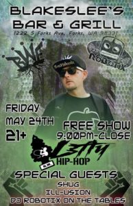 BBG'S Presents HIP-HOP NIGHT! @ Blakeslee's Bar & Grill | Forks | Washington | United States