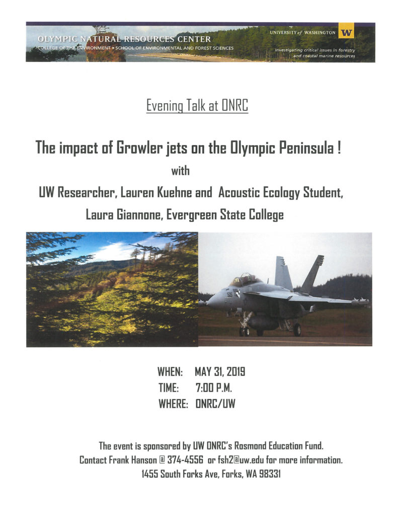 Evening Talk at ONRC @ ONRC | Forks | Washington | United States
