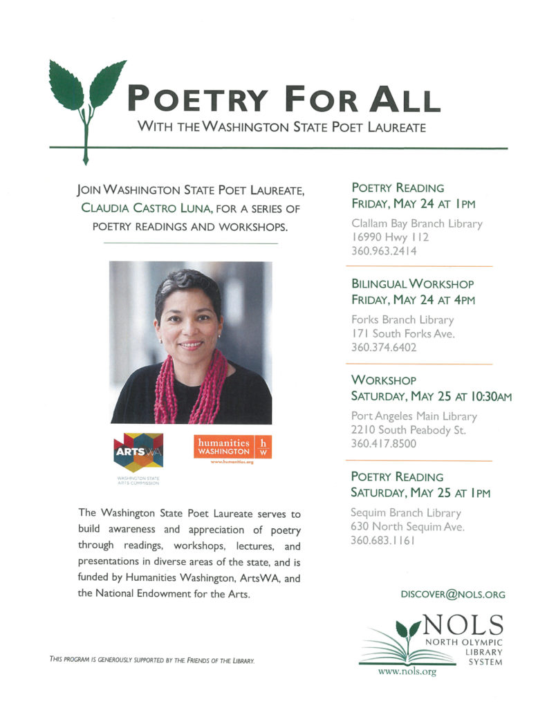 Poetry For All @ Clallam Bay Branch | Clallam Bay | Washington | United States