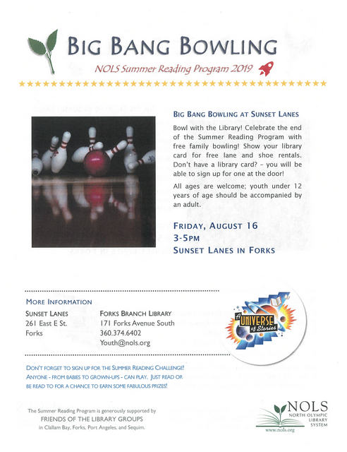 Big Bang Bowling @ Sunset Lanes | Forks | Washington | United States