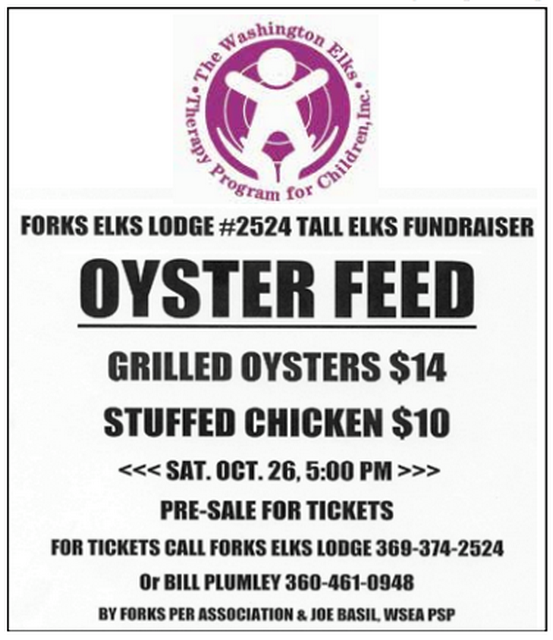 OYSTER FEED @ Forks Elks Lodge | Forks | Washington | United States