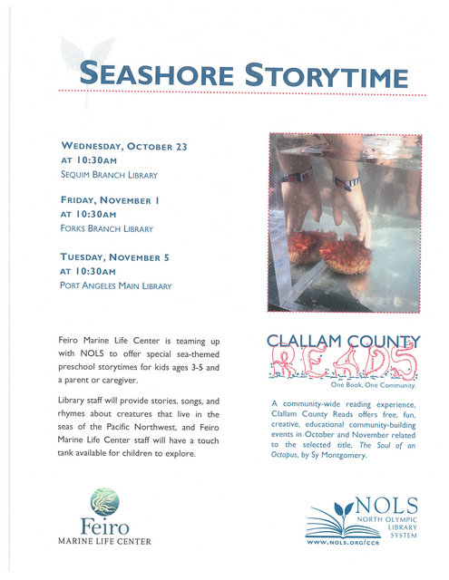 Seashore Storytime @ Forks Branch Library | Forks | Washington | United States