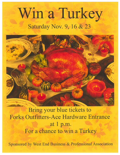 Win a Turkey @ Forks Outfitters | Forks | Washington | United States