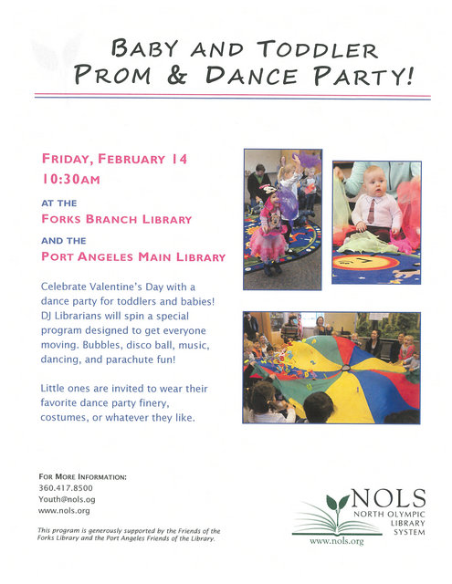 Toddler and Baby Prom and Dance @ Forks Branch Library | Forks | Washington | United States