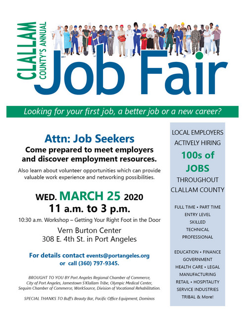 Clallam County's Annual Job Fair @ Vern Burton Center | Port Angeles | Washington | United States